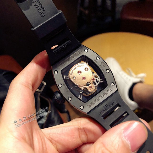 理查德米勒RICHARD MILLE 特別版RM052鏤空骷髏頭腕表男士腕表  gjs1812